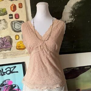 🪷 Y2K Blush Pink Lacy Cami 🪷